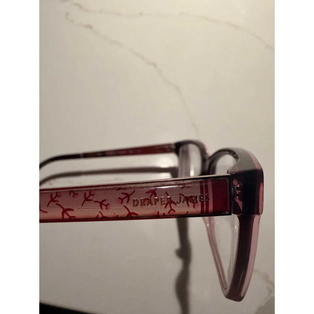 Draper James Womens Merlot Gradient Eyeglasses DJ5021 53-15-140 Purple Floral